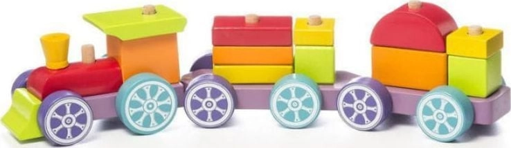 Cubika Wooden blocks RAINBOW TRAIN EXPRESS