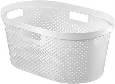 Curver Infinity 40L laundry basket white