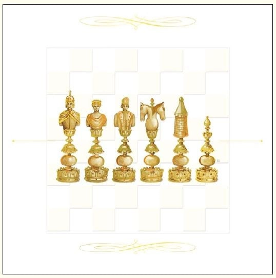DA VINCI Gold Chess Card DaVinci