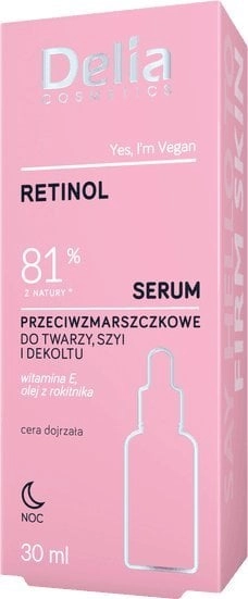 DELIA SERUM PRZECIWZMARSZCZKOWE Z RETINOLEM 30ml