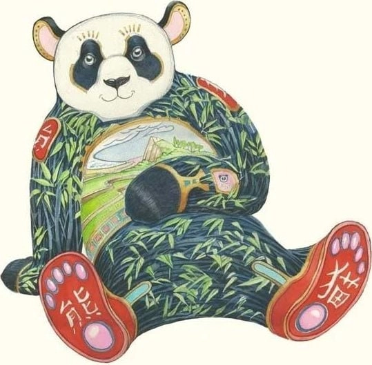 Karnet A121 B6 + Panda cover