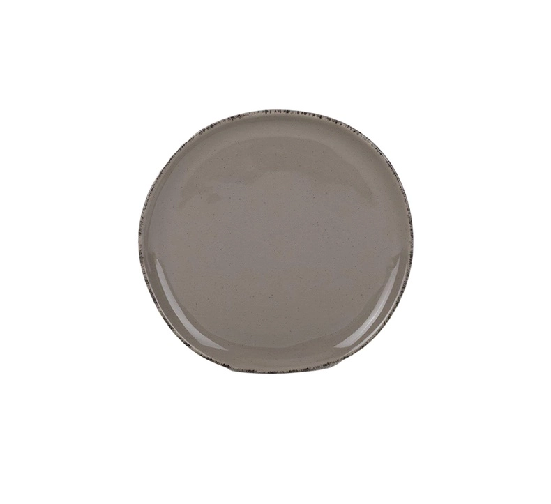 DESERT PLATE DARK BROWN 20.3CM