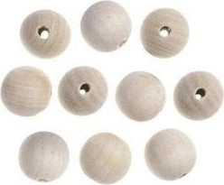 Wooden ball beads 25mm 10pcs 5903925014778