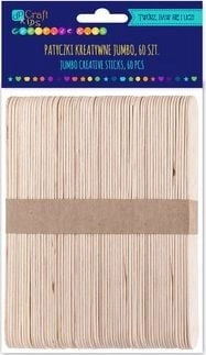 Creative jumbo sticks  natural  60 pcs