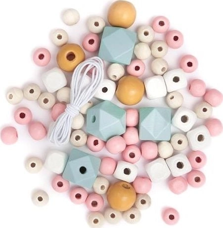 DP Craft Wooden colorful beads DPRCAFT