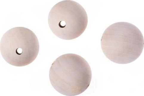 Wooden ball beads 40mm 4pcs 5903925002140