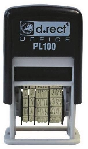 Date stamp PL100 black D.RECT