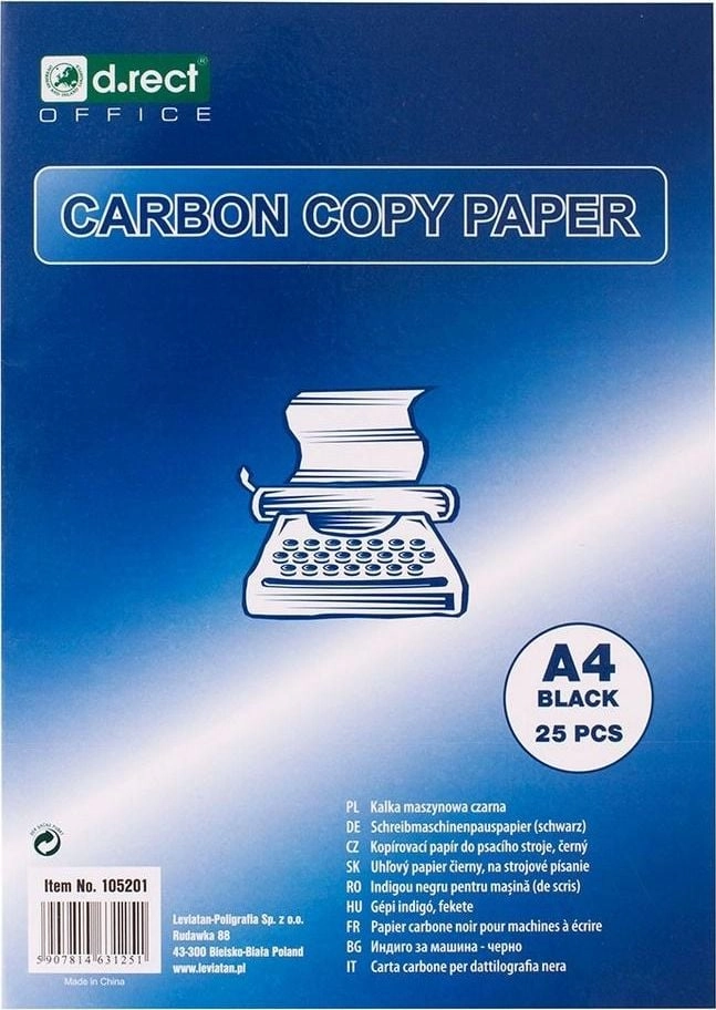 Carbon paper black A4 a````25 D