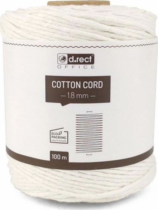 Cotton string 1.8mm 100m white