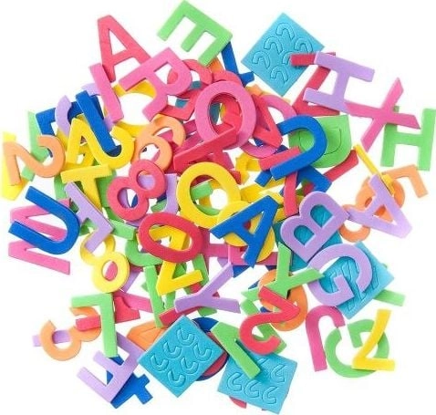 Letters and numbers foam stickers 94