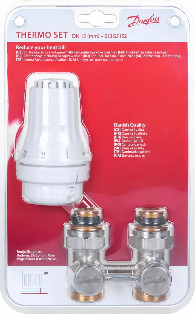 Danfoss Zestaw 2-elementowy - RAE/RLV-KS 1/2