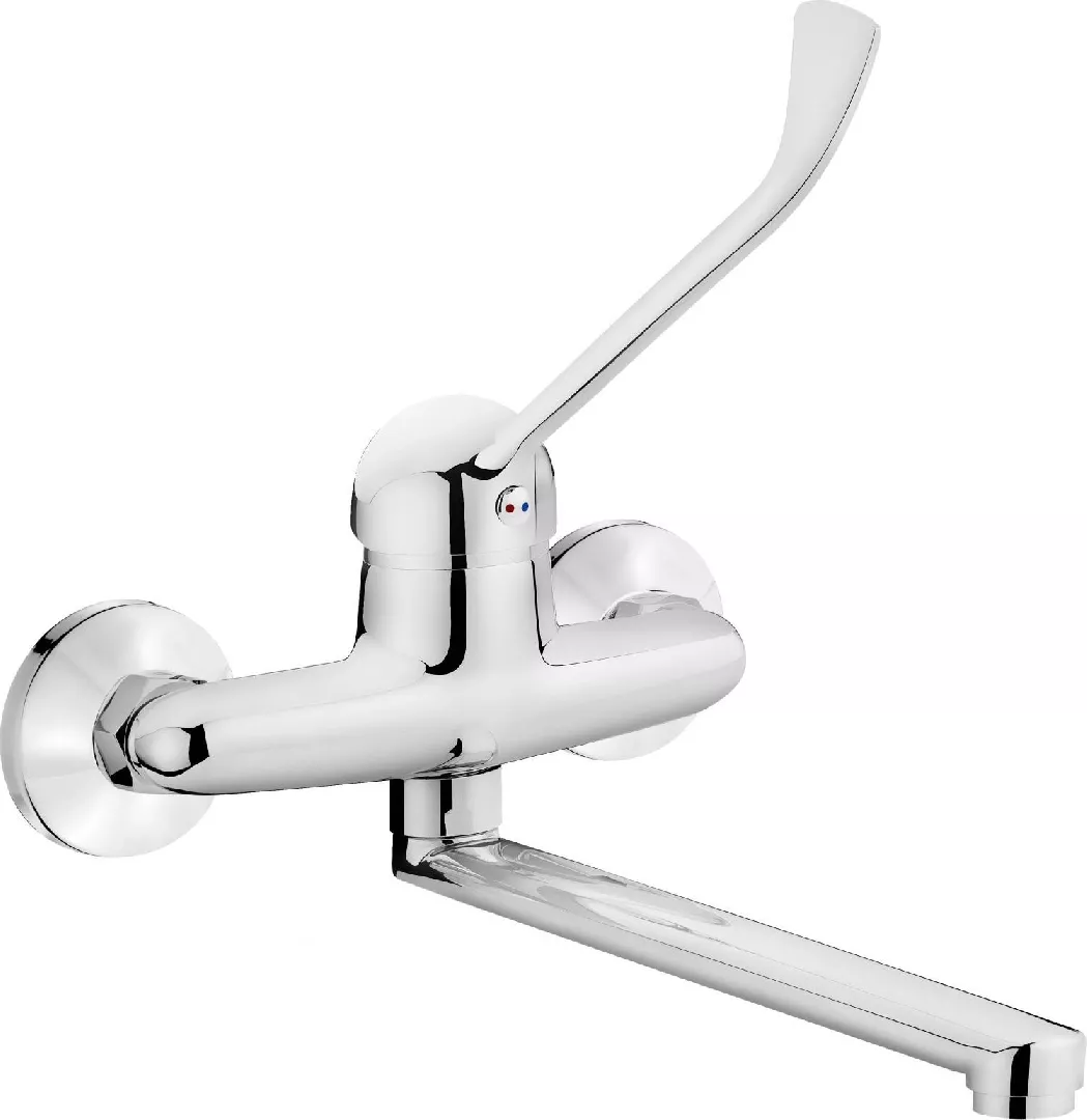 Wall-mounted kitchen faucet with lever Clinic