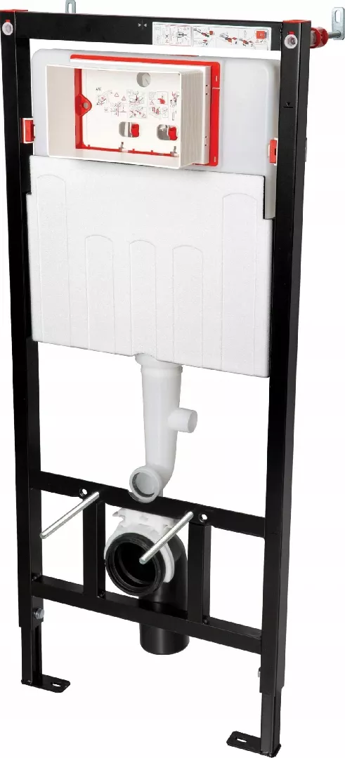 Concealed frame for wall-hung toilets with