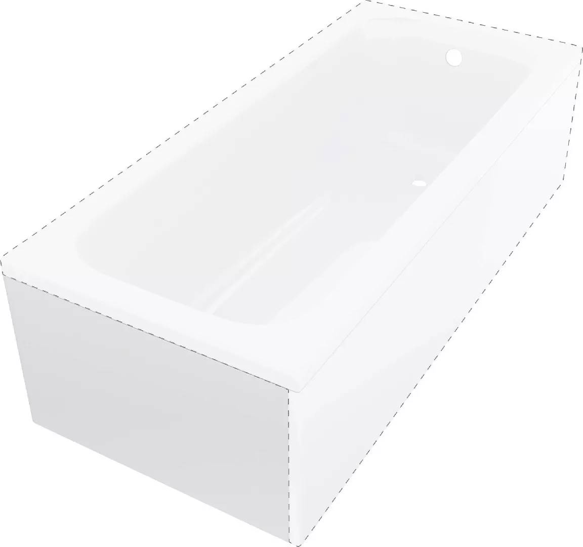 Deante Prizma bathtub casing 180 cm