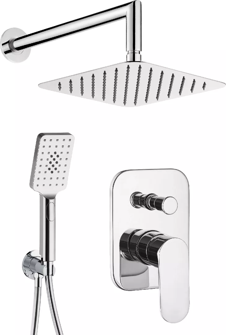 Deante Alpinia Shower Set Chrome Undertin