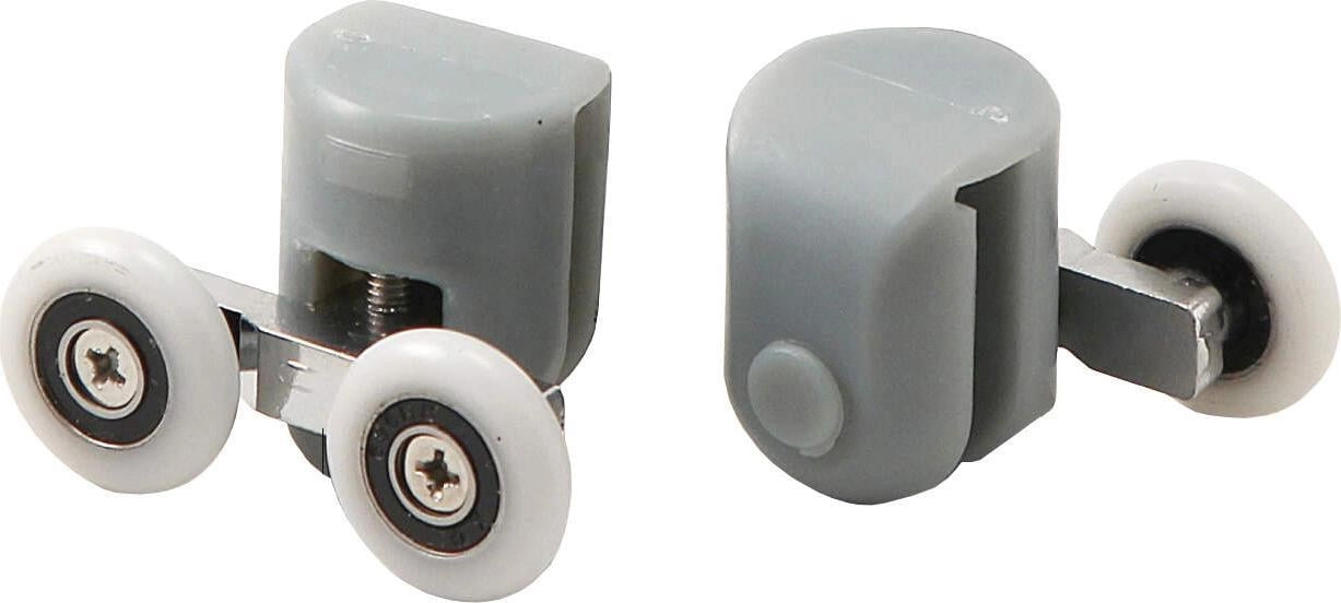 Upper double rollers for glass panes