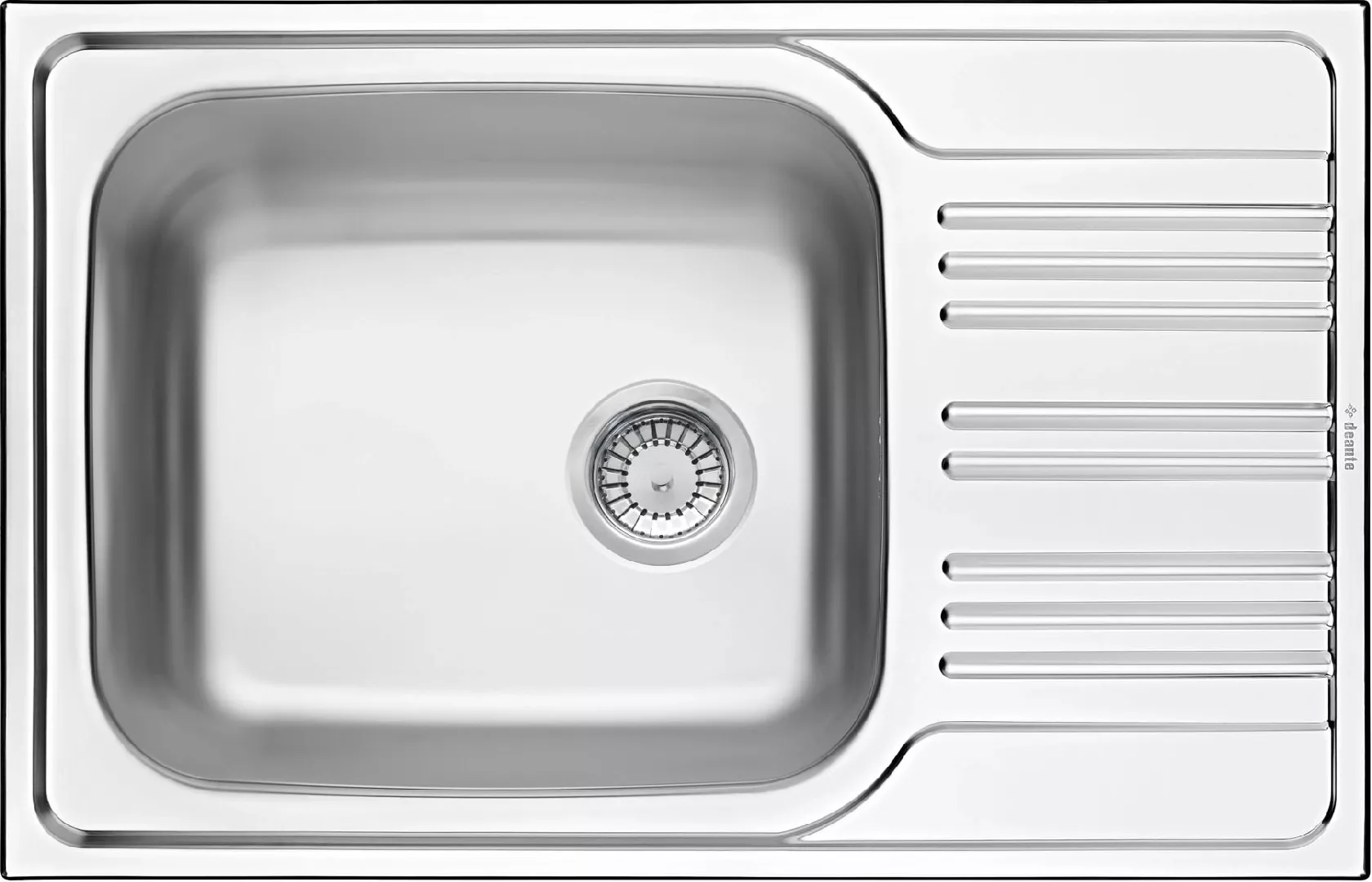 Deante Xylo 1-bowl sink with drainer