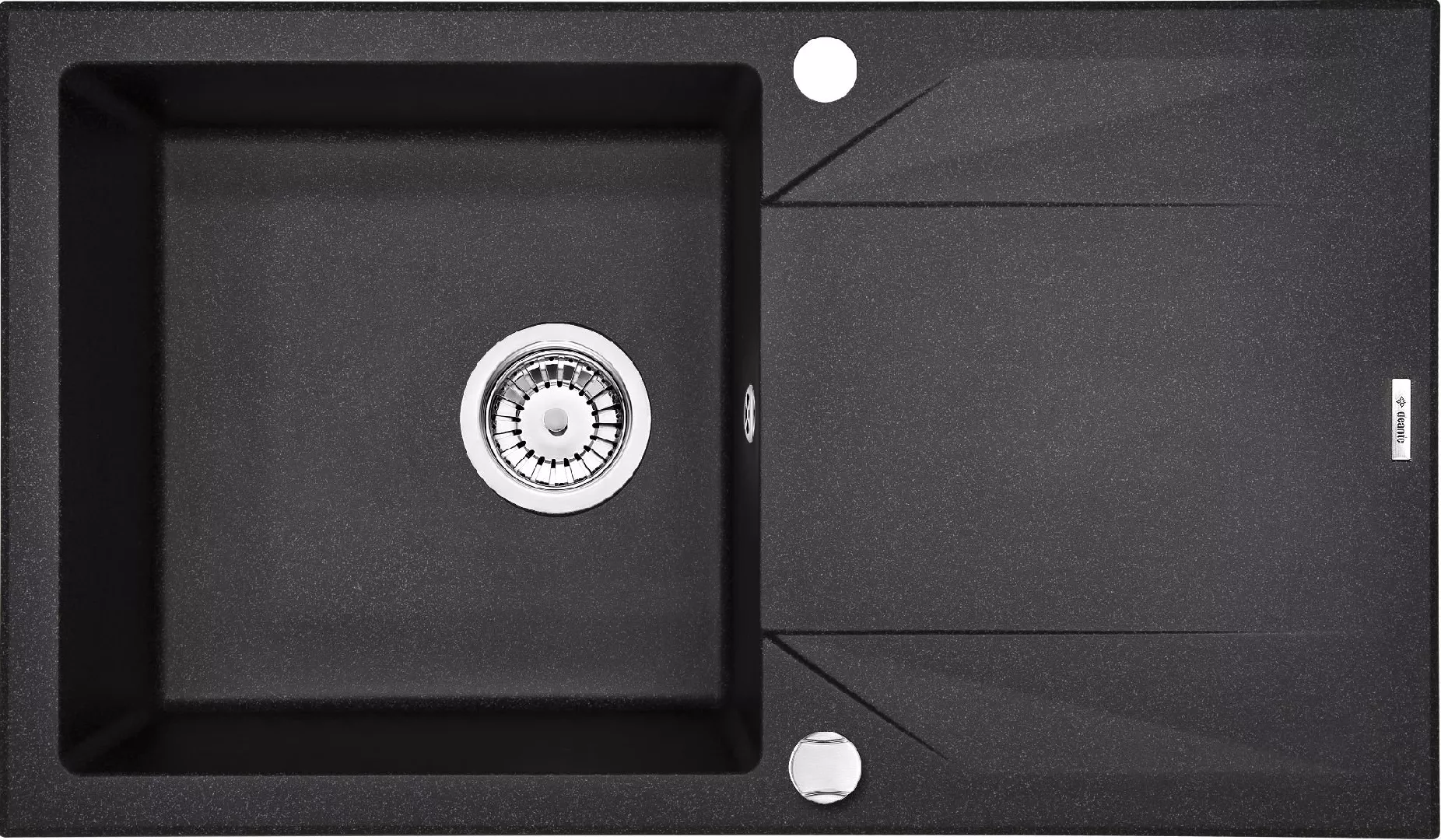 Deante single-bowl sink with drainer Evora