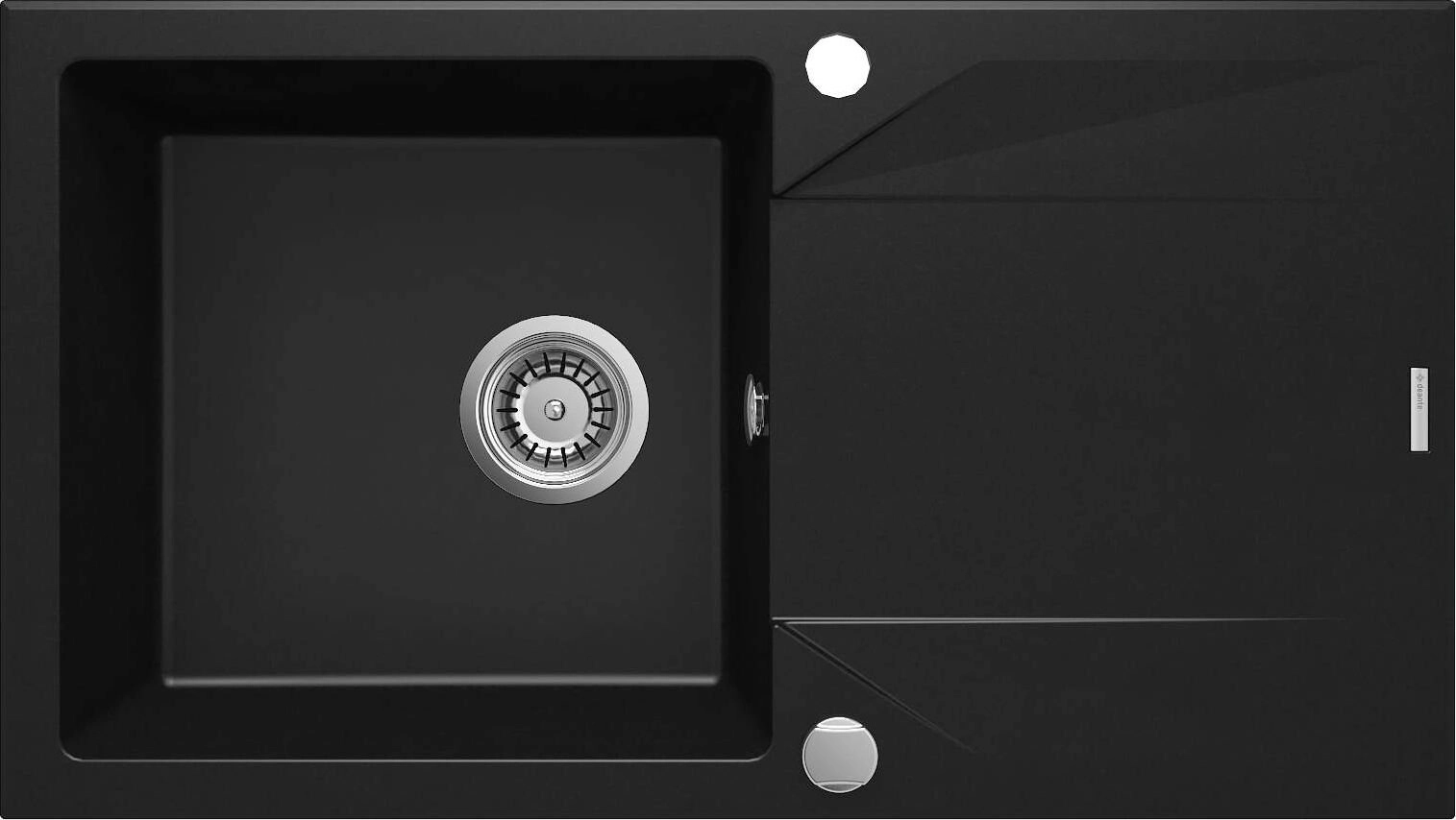 Deante Evora 1-bowl sink with drainer
