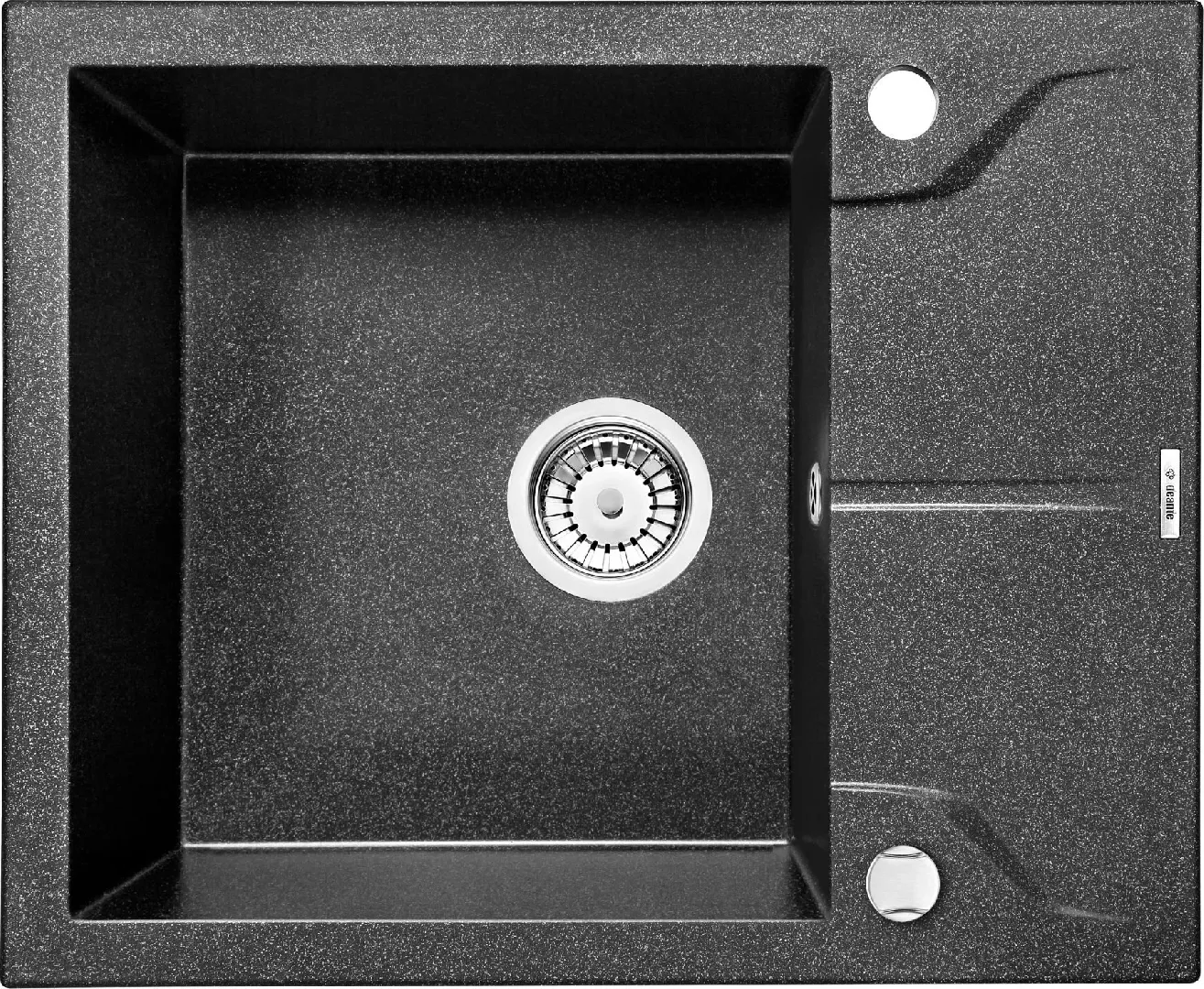 Deante Andante 1-bowl sink 59x49cm with
