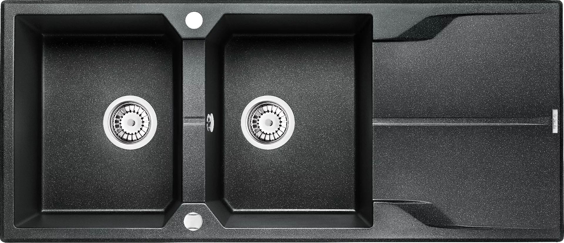 Deante Andante 2-bowl sink with drainer