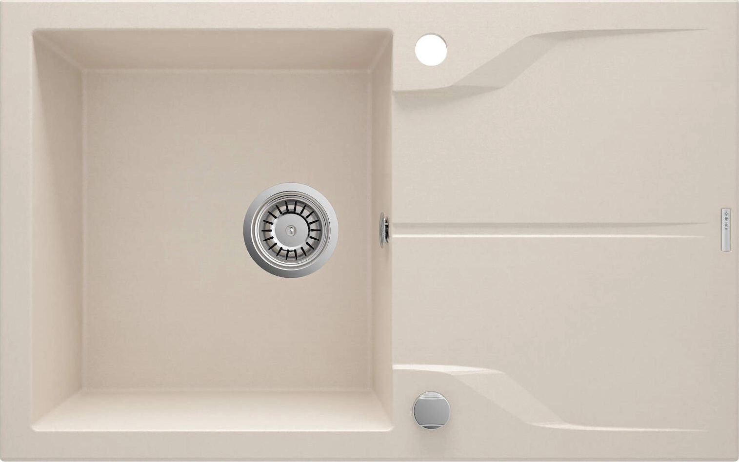 Deante Andante 1-bowl sink with drainer