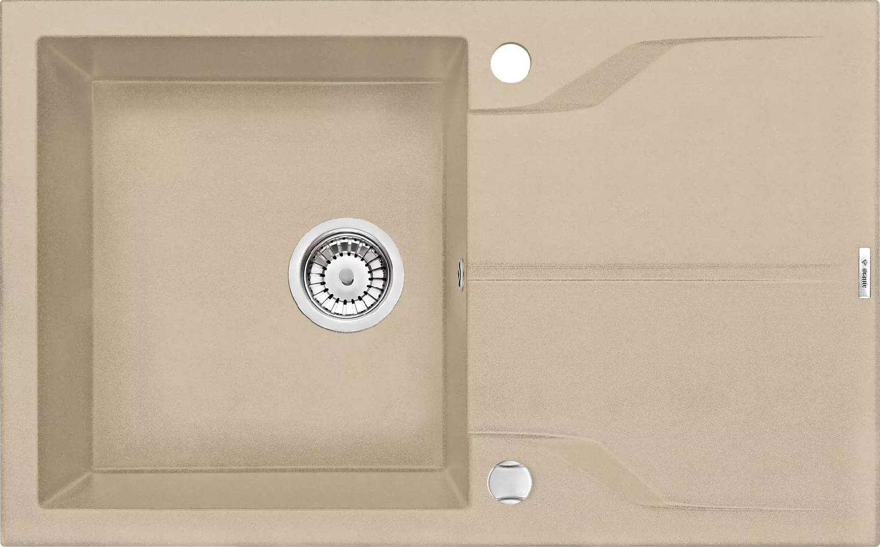 Deante single-bowl sink with sand drainer