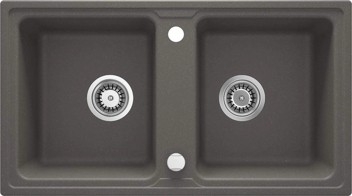 Deante Zorba sink. 2-bowl sink without