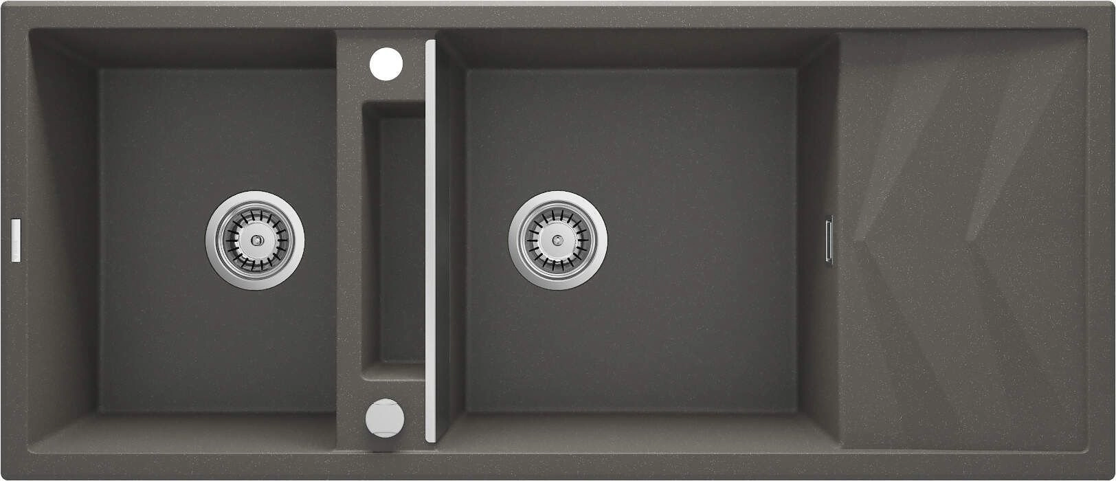 Deante sink Magnetic 2-bowl granite sink
