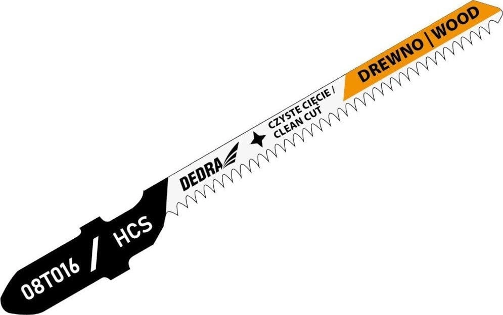 Dedra Jigsaw blades 75/50mm  wood  HCS