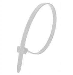 Nylon cable ties white 2.5x200mm