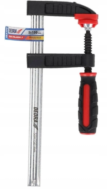 Ścisk stolarski F 300x80mm  2-materiałowa rękojeść
