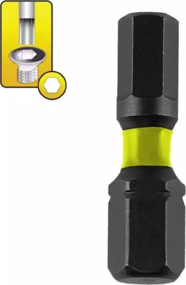 Dedra Końcówki wkrętakowe udarowe Hex H5x25mm