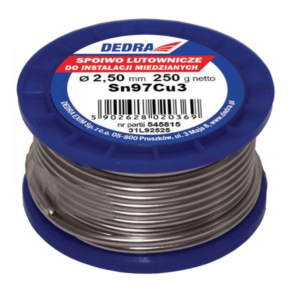 Dedra Spoiwo lutownicze 2 5mm Sn97Cu3