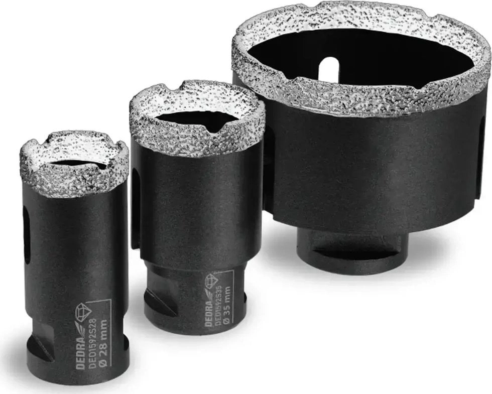 Set of diamond corers Vacuum Brazed