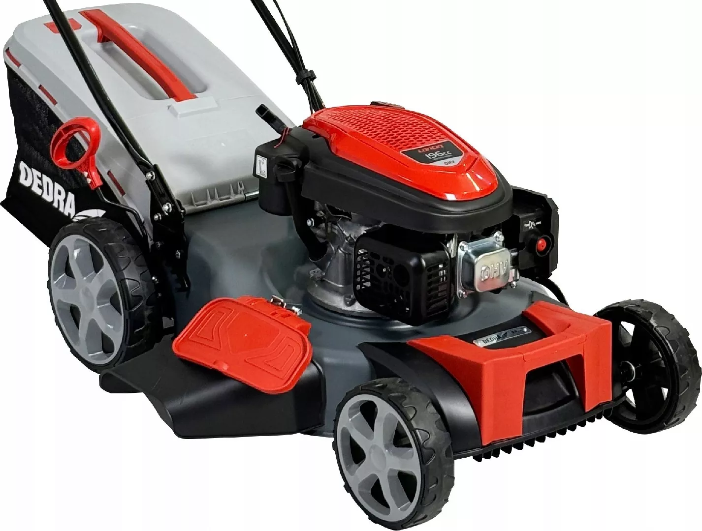 The lawnmower burned down. with fuel