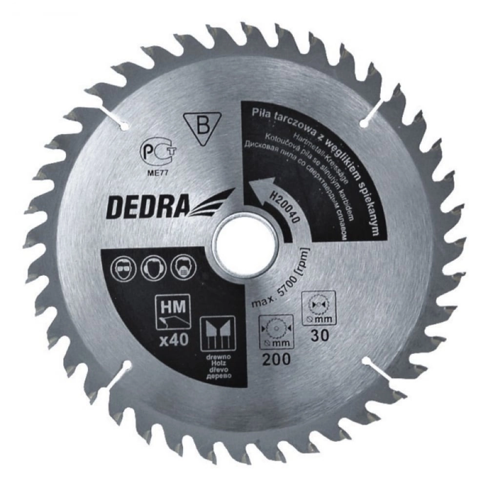 Dedra Piła tarczowa 130x20mm 14z. z