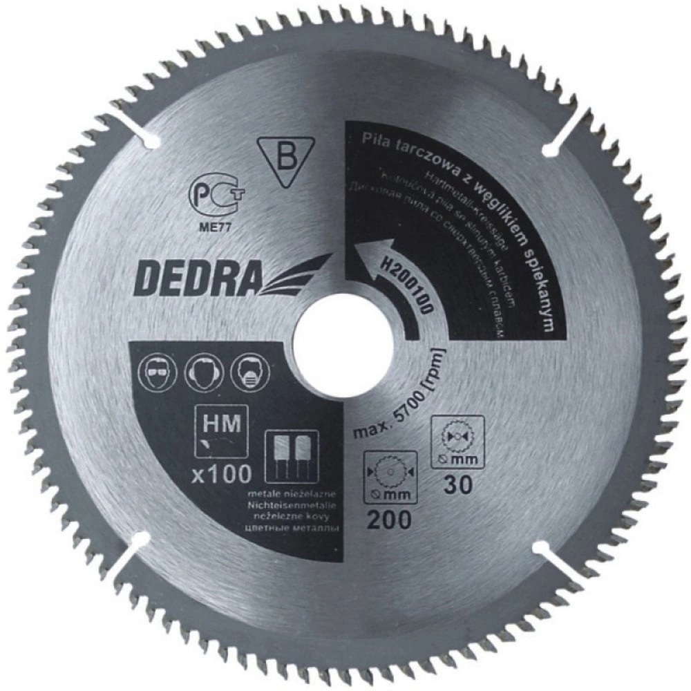 DEDRA H210100 circular saw blade 21