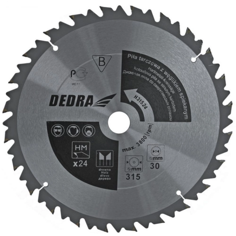 Dedra Piła tarczowa 400x30mm 36z. z