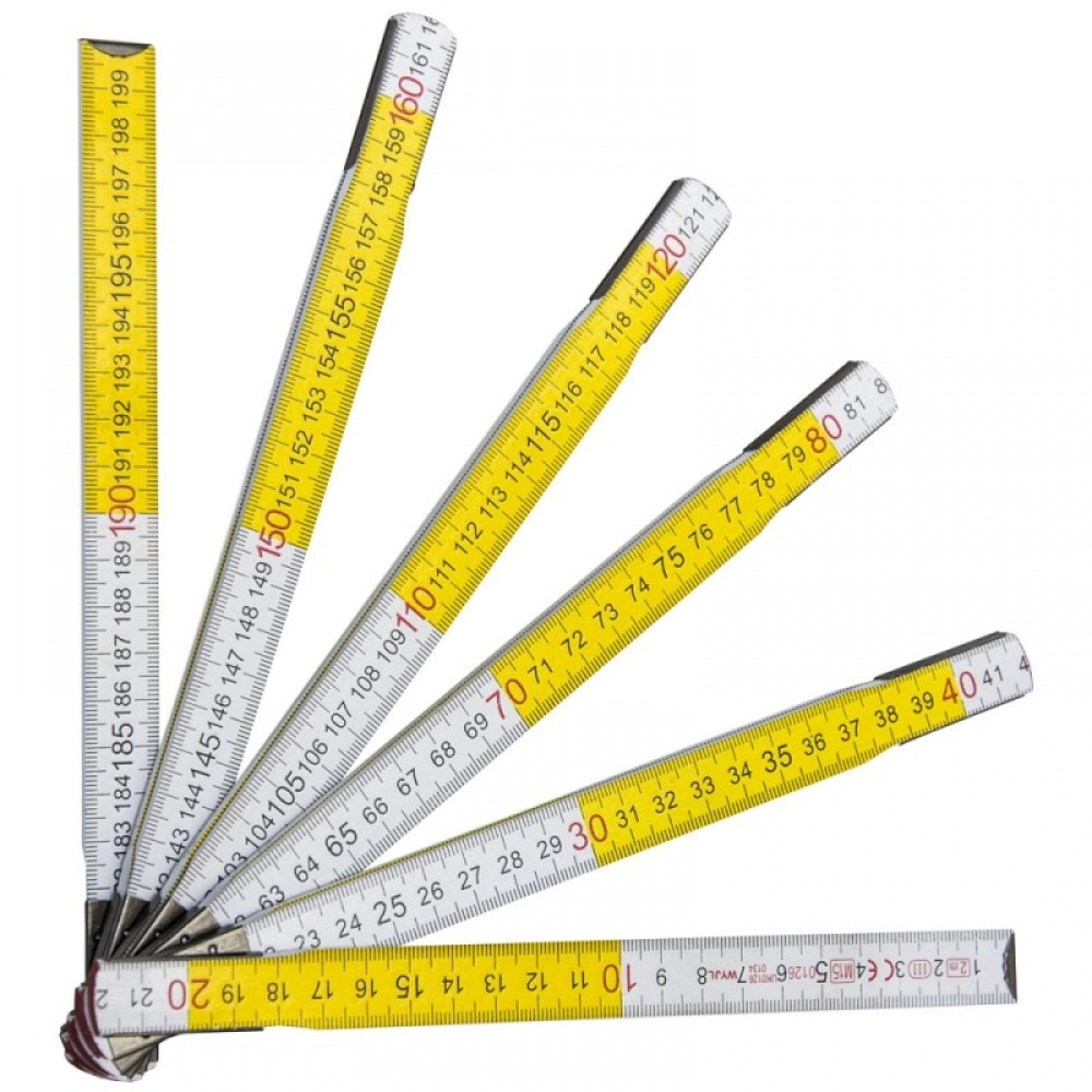 Dedra Wooden folding measure 2m maple