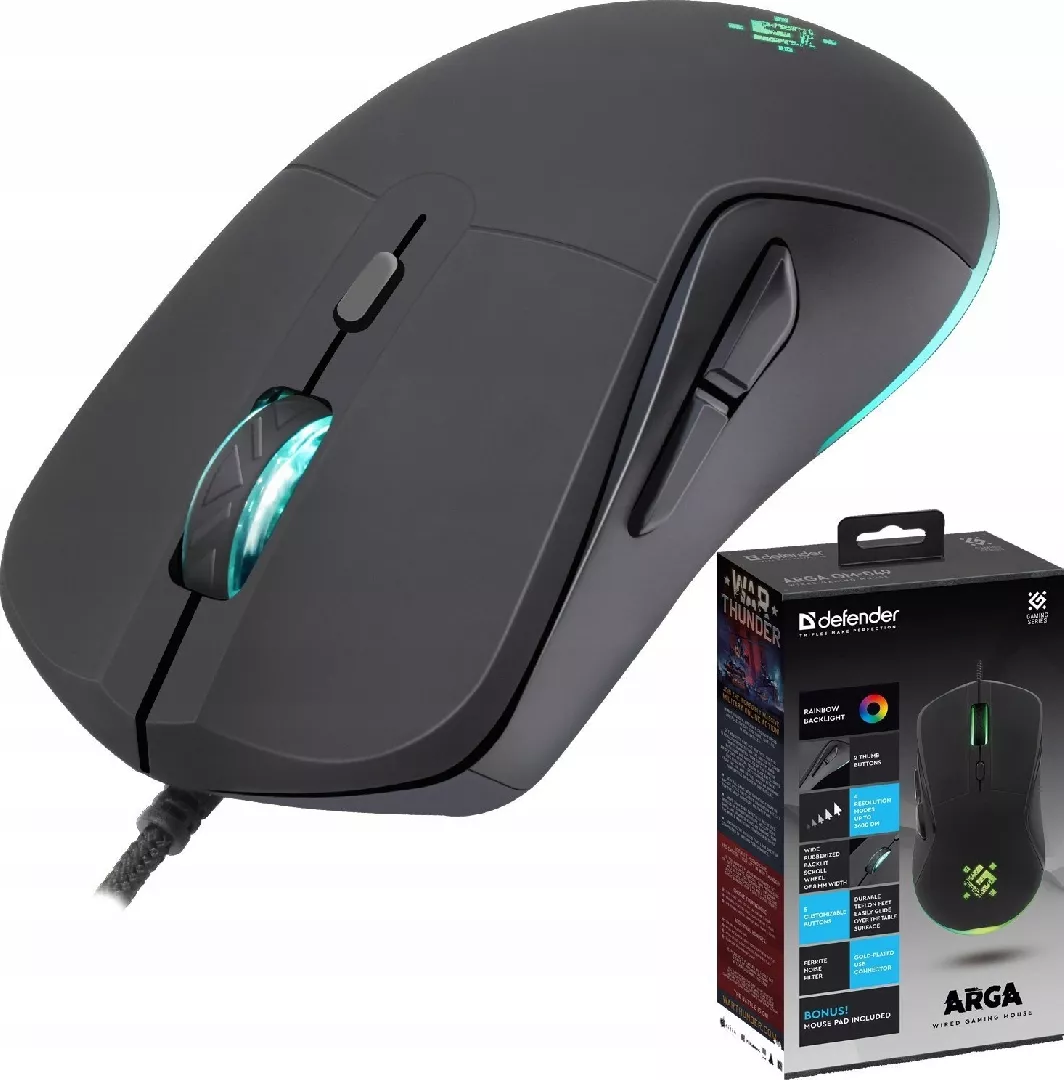 Defender ARGA GM-049 3600dpi 6P wired