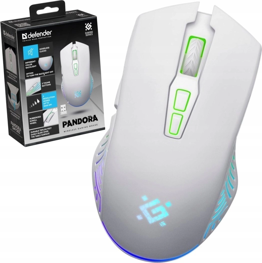 WIRELESS GAMING MOUSE P ANDORA WHITE