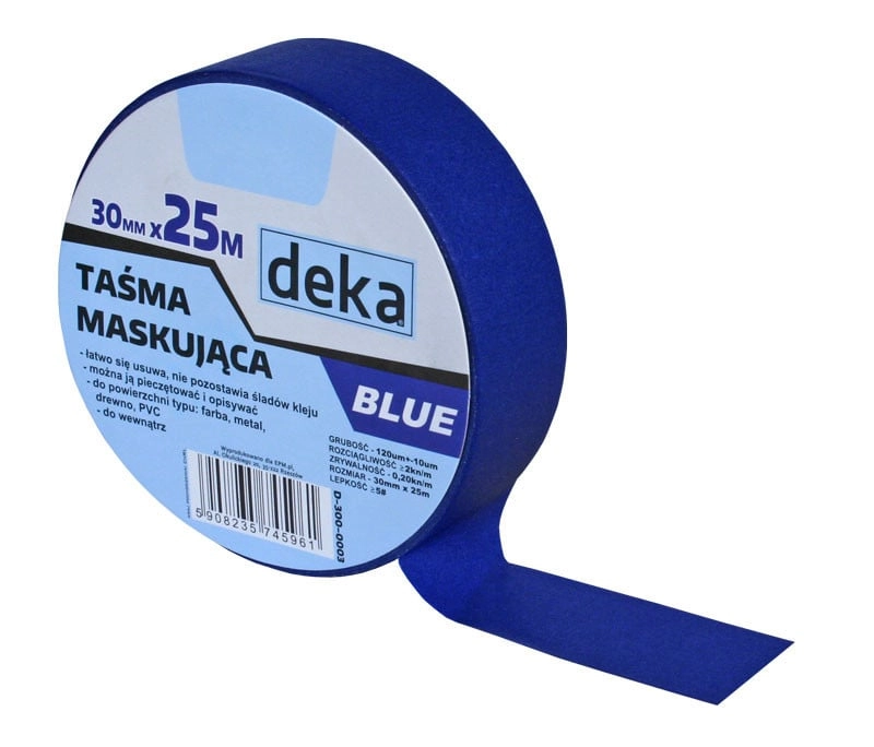 Deka Taśma malarska BLUE 30mmx25m -