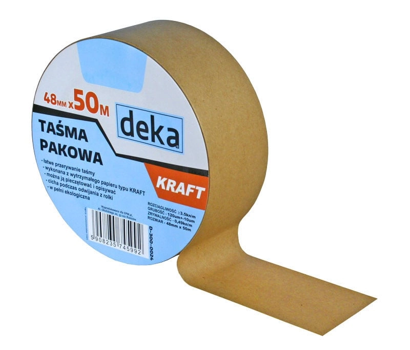 Deka Taśma pakowa papierowa KRAFT 48mm