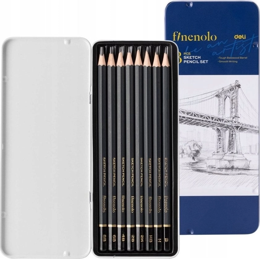 Deli Finenolo sketching pencils 8 pcs