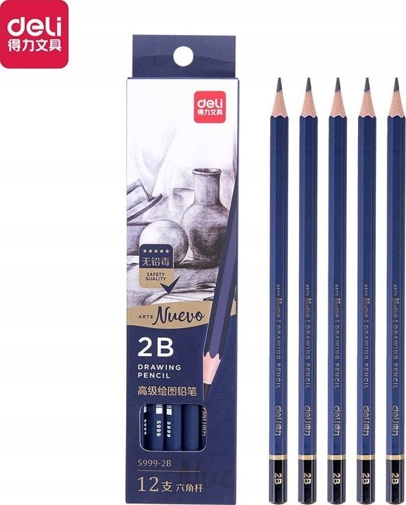 Deli Sketching pencils 2B Nuevo 12