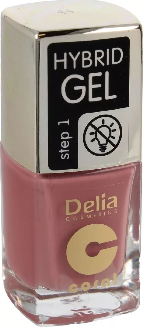 Delia Coral Hybrid Gel 44 nail