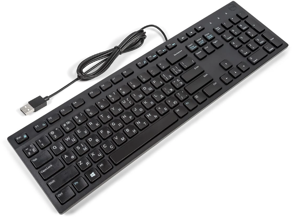Dell keyboard KB216 UKR black 580-AHHE