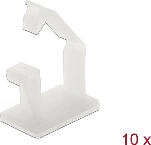 Delock cable holder with locking clip