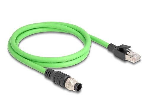 Delock M12 cable A-coded 8 pin